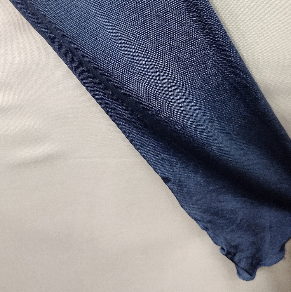 Free People Wind Down Layering Fitted Square Neck Top Women's S Blue Boho Retro - Picture 5 of 13